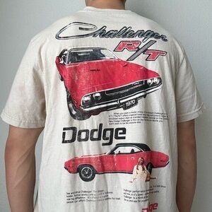 Challenger R/T Racing AOP Graphics Cream Tee Shirt